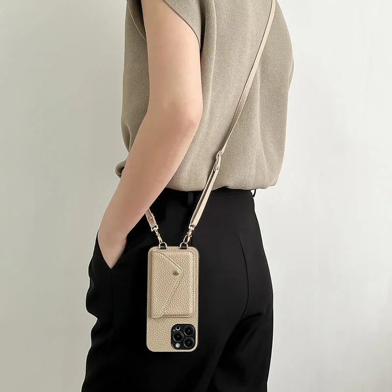 Leather Phone & Wallet Crossbody Case