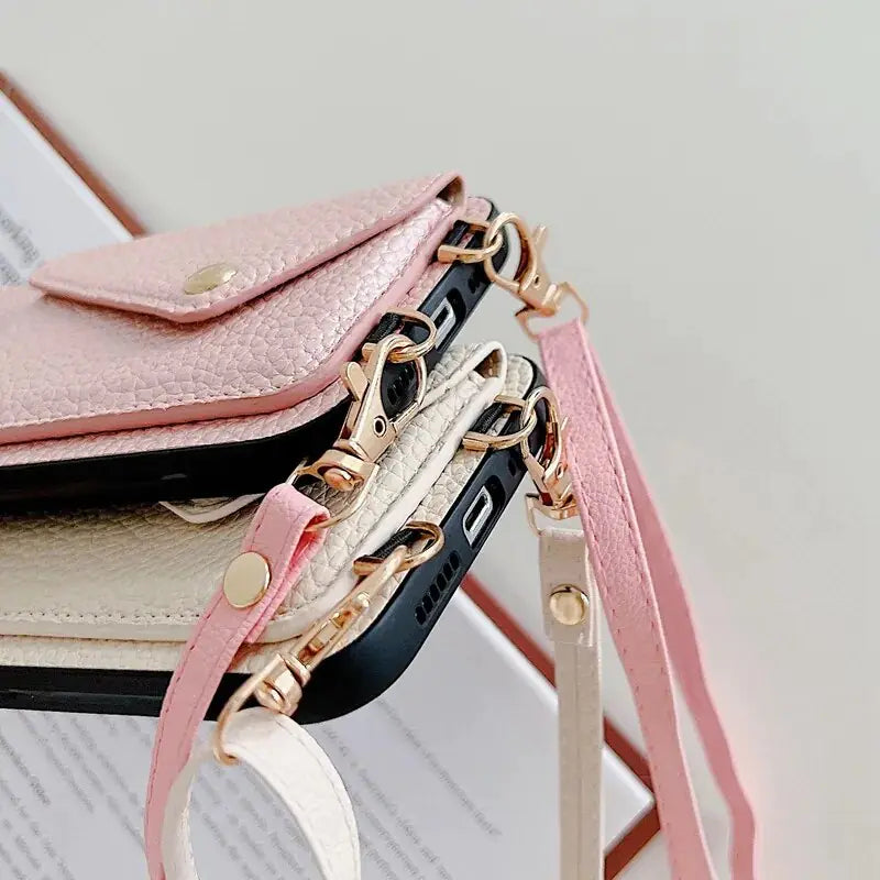 Leather Phone & Wallet Crossbody Case