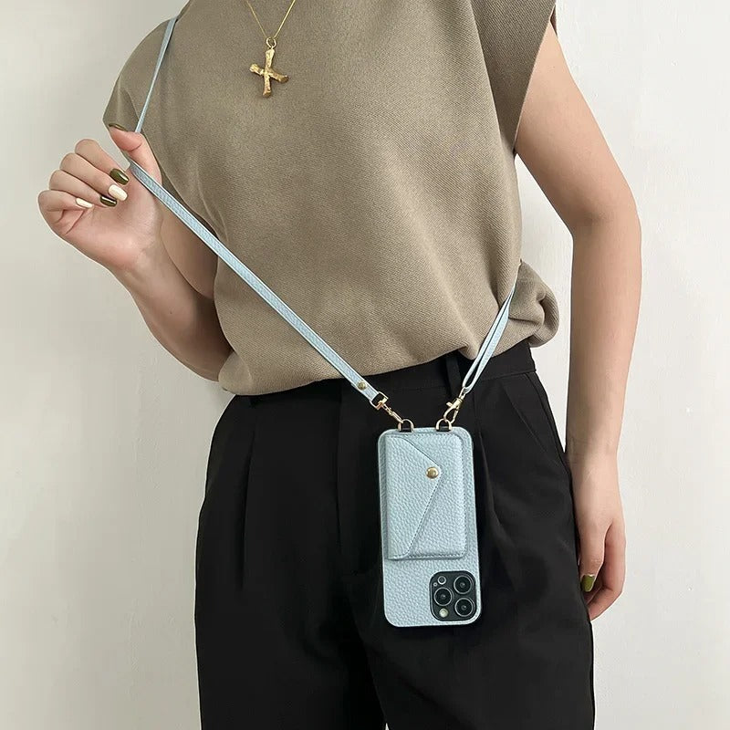 Leather Phone & Wallet Crossbody Case