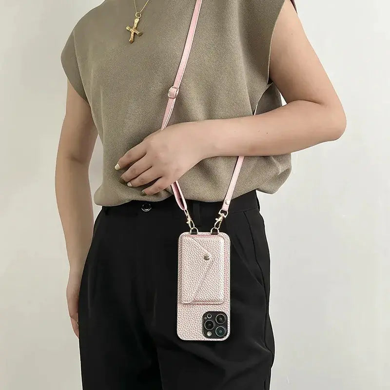 Leather Phone & Wallet Crossbody Case